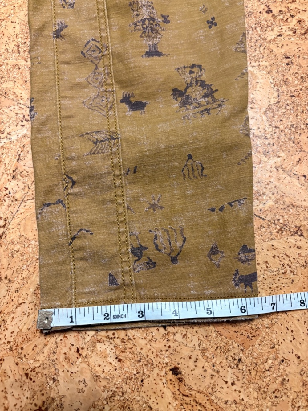 Pilcro The Wanderer Utility Trouser In Ochre Print Sz 26 - Picture 13 of 16